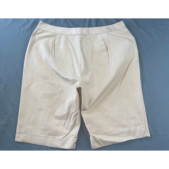 Ralph Lauren Flat Front 100% Cotton Canvas Bermuda Shorts. Women's 16, MINT!! - Picture 4 of 5